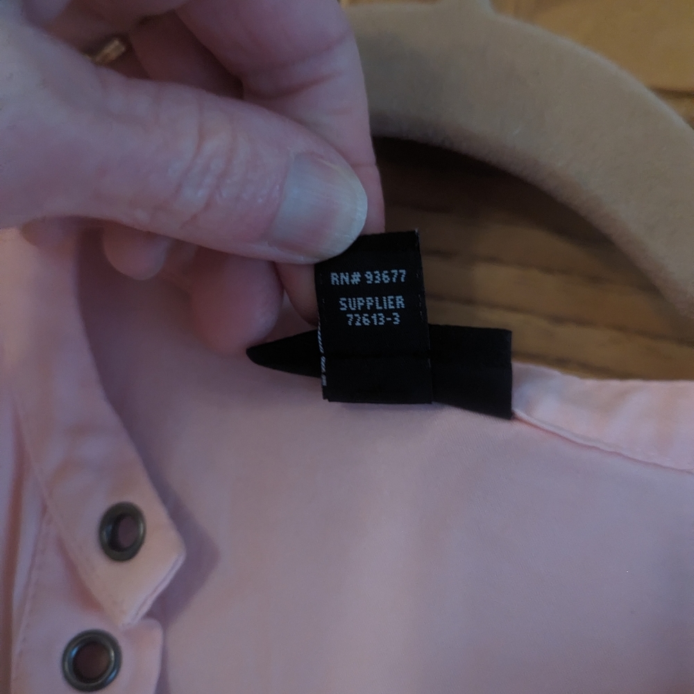 Ana Petite Medium Peach blouse - Picture 10 of 13